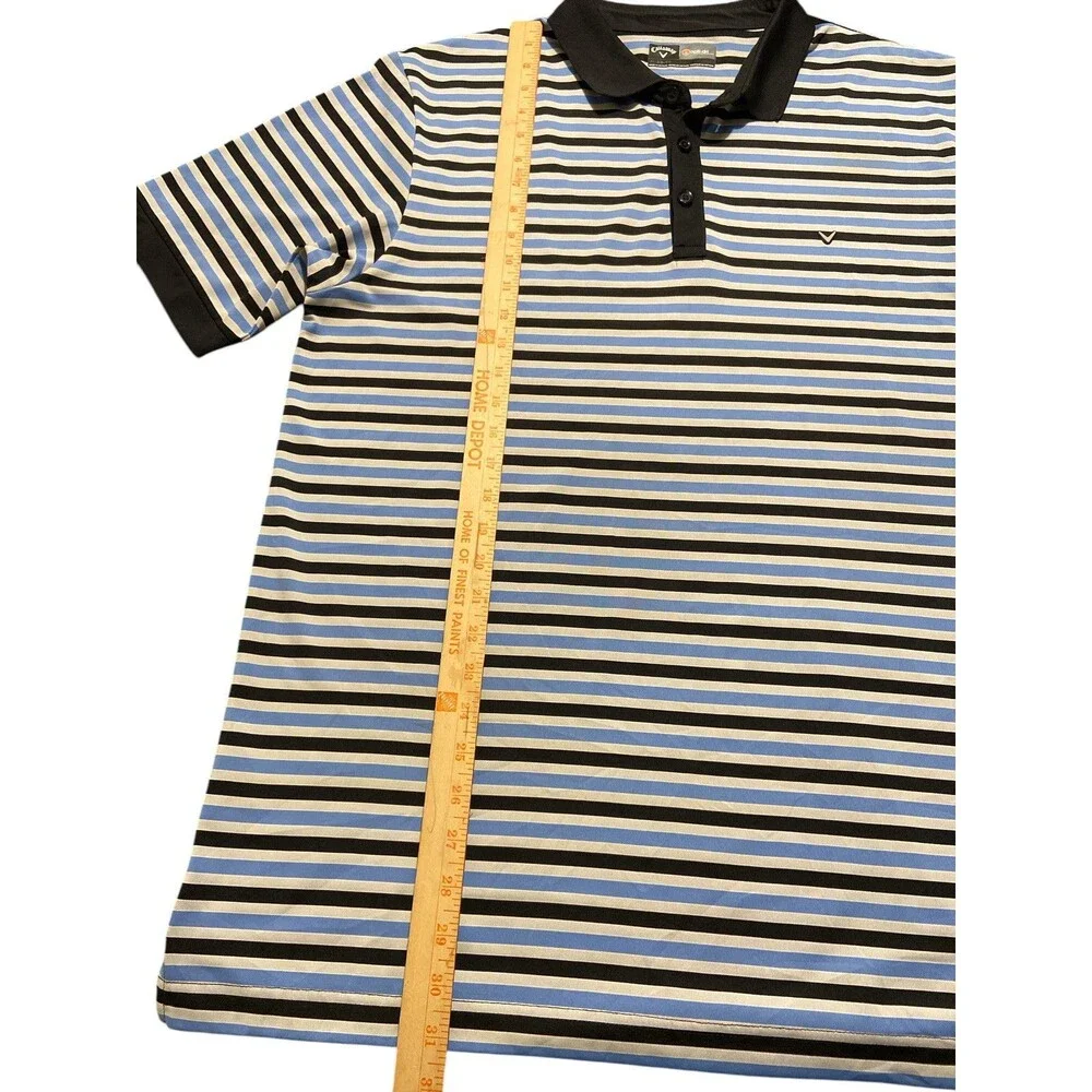 Callaway Shirt Mens Sz XL/TG Golf‎ Polo T-shirt striped short sleeve Multicolor